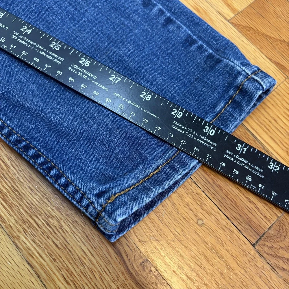 Levis 512 Jeans Mens 34x32 (34x31) Medium‎ Wash Blue Slim Taper Stretch Denim